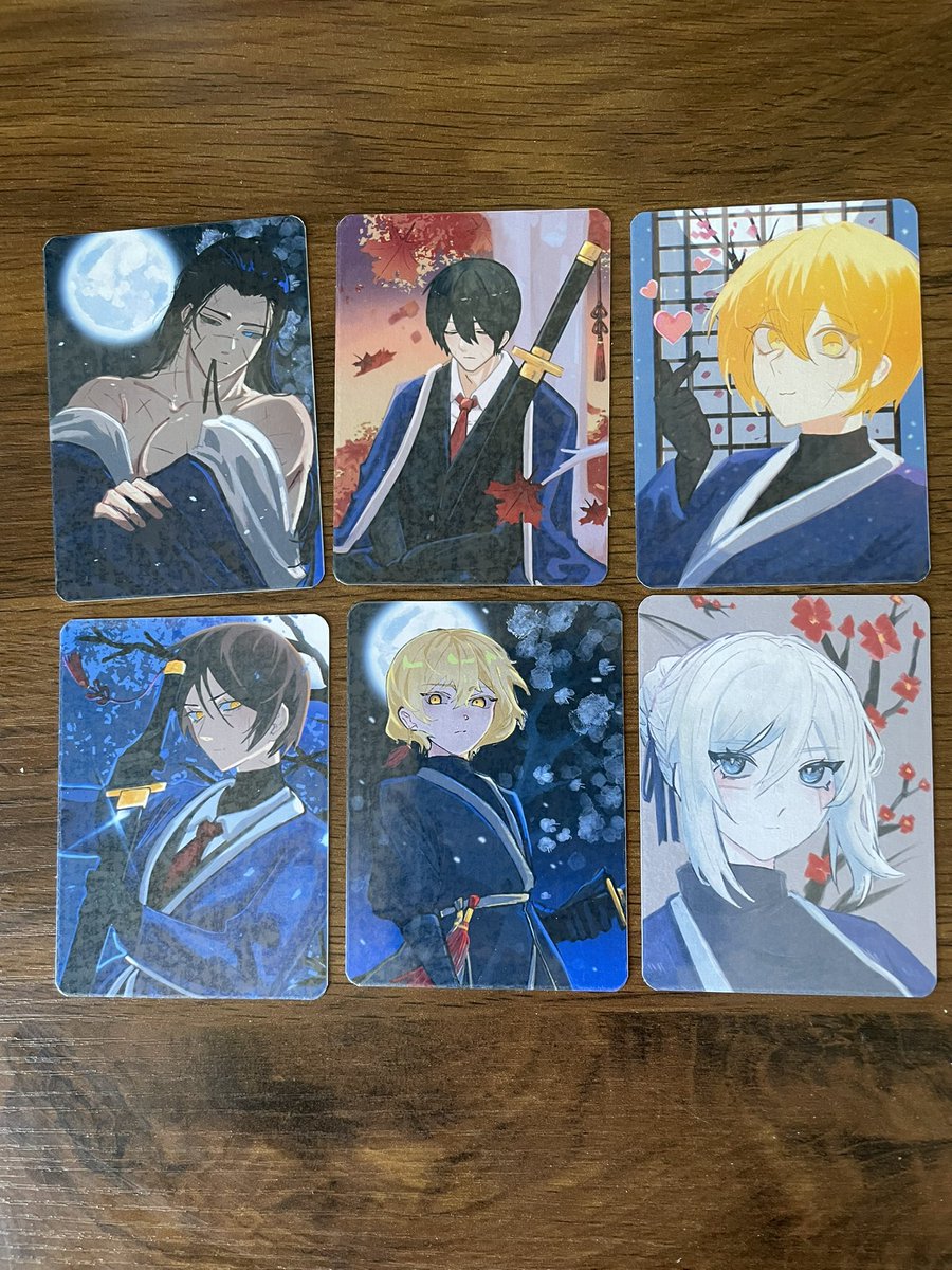 9xijie's tweet image. test batch photocards