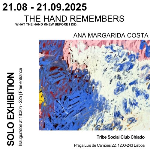 Vou fazer uma exposição dia 21 de Agosto no Tribe Social Club Chiado, estão todos convidados!! 

Praça Luís de Camões 22, Chiado Lisboa
Inauguração 18:30h - 22h 

lu.ma/sfas414c?
