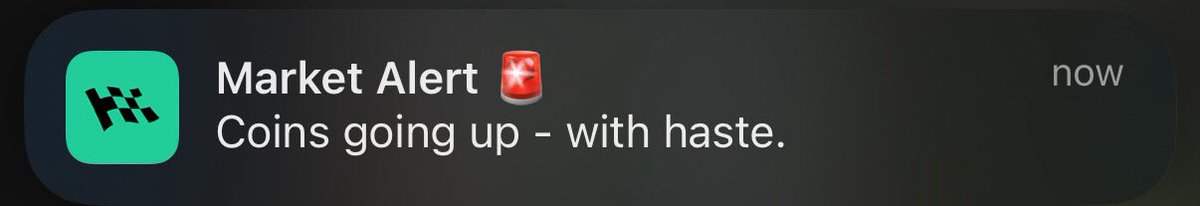 I don’t know why this feels so bullish. “Coins going up”. 

Which coins?

All coins.