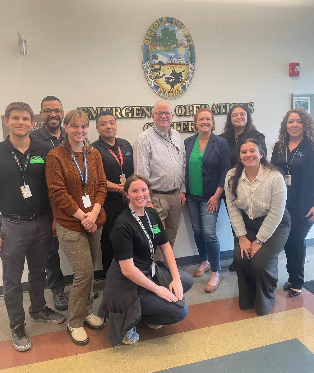 Arrington4Fl's tweet image. 📍I visited Osceola County Office of Emergency Management for an insightful tour of their operations center. 🚨 It was a great opportunity to learn more about the critical work they do to keep our community safe and prepared during emergencies. Thank you to their dedicated team…