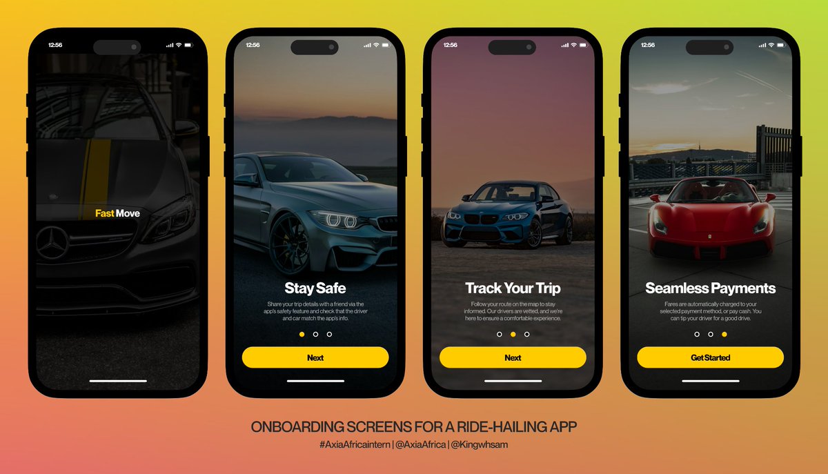 Sam_Alayande's tweet photo. #AxiaAfricaintern
@AxiaAfrica 
@Kingwhsam
Landing page / Onboarding screens for a ride-hailing app https://t.co/UrE7W7x5nY