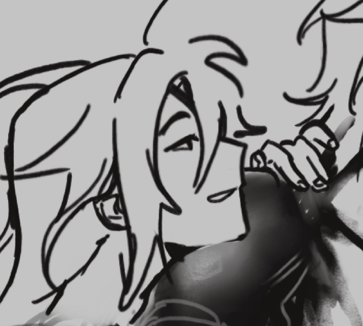 user398755's tweet image. I think about hair-down Albedo far too often