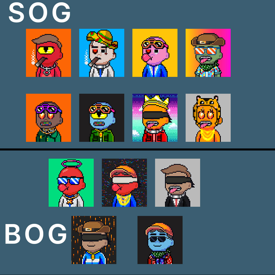 ExtraJiff's tweet image. I am selling all these SOG's and BOG's as a single lot OTC.
- Payment -
Price: 145 USD equivalent
Chain: Any EVM