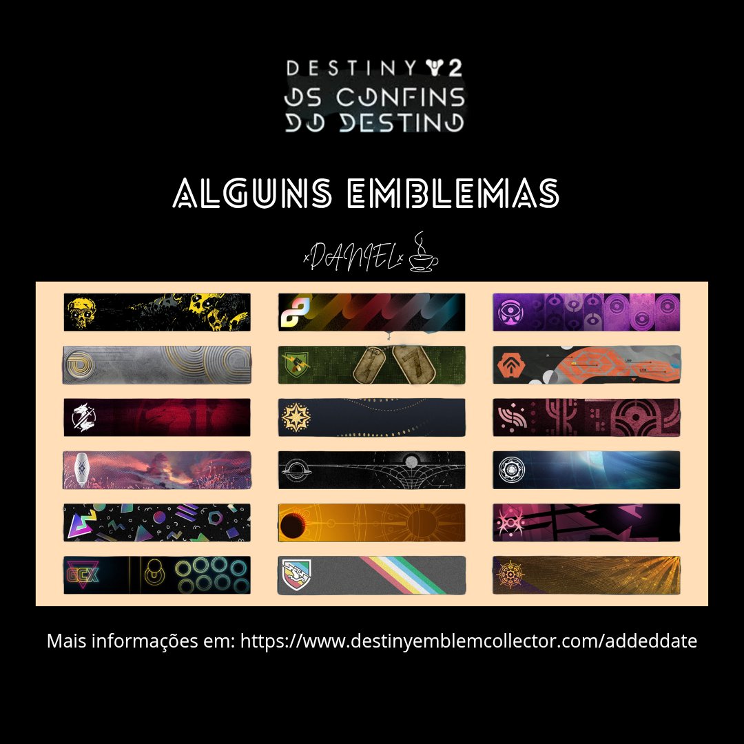 danielDFbc10's tweet image. Bora conferir 🏃 
#BungieCreator @DestinyTheGame @BungieLove @EmblemCollector