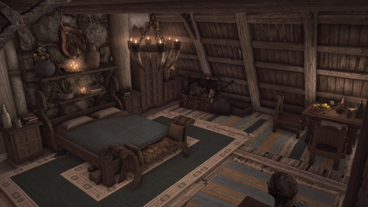 PERCH MANOR IS OUT FOR SKYRIM ON XBOX, PC AND PLAYSTATION!!

creations.bethesda.net/en/skyrim/deta…

• Adoption and spouse friendly 
• All crafting stations from cooking to magical 
• Lot of weapon racks, mannequins and unique displays 
• Vampire coffin
• Vanilla+ feeling, lore-friendly!