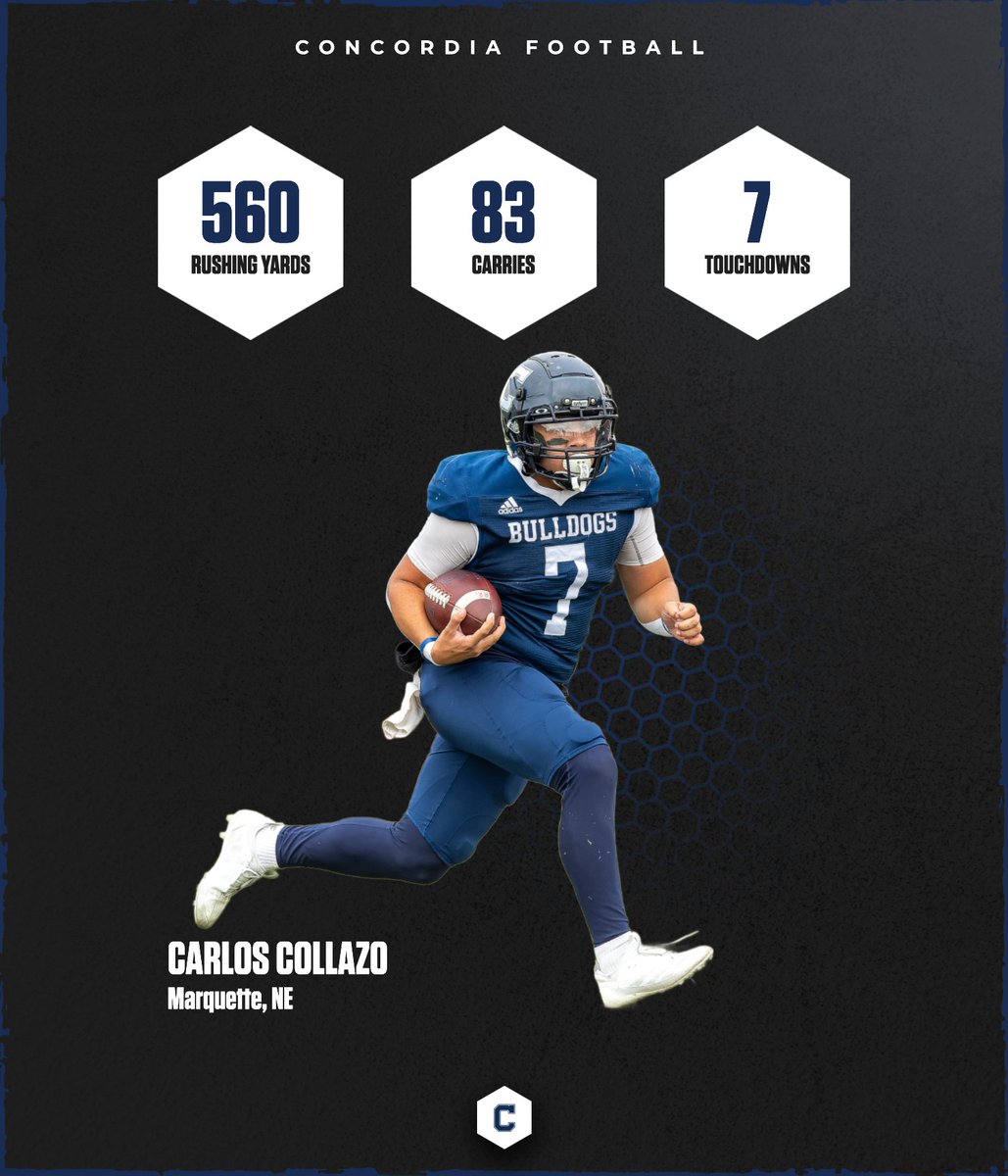 FUN FACT: In 2024, Carlos Collazo led all GPAC running backs with at least 80 carries in rushing yards per attempt with 6.7. 👀