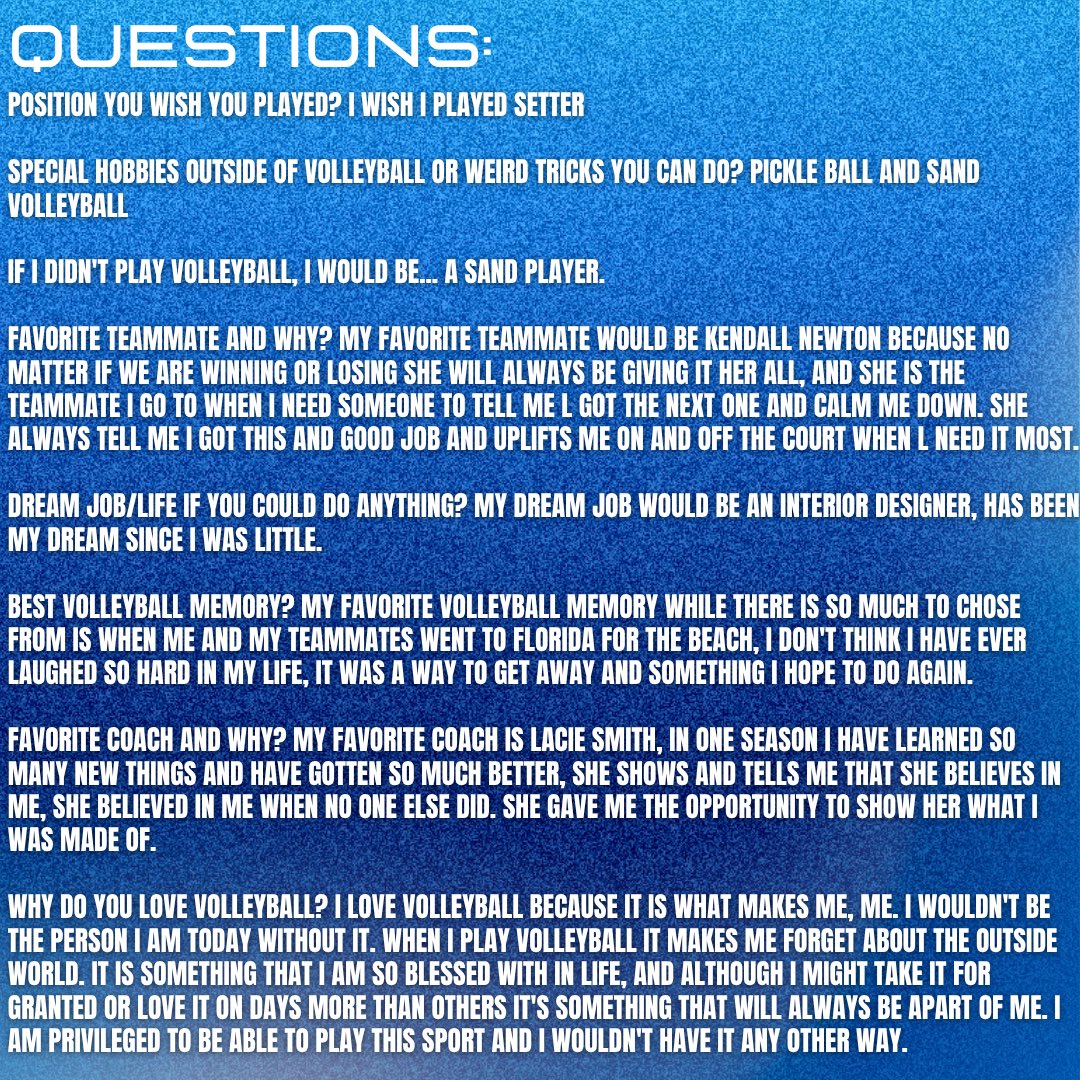 texasvbi's tweet image. Digging into Texas Volleyball! Get to know Blaire Sexton and what she’s about. Will you be next?