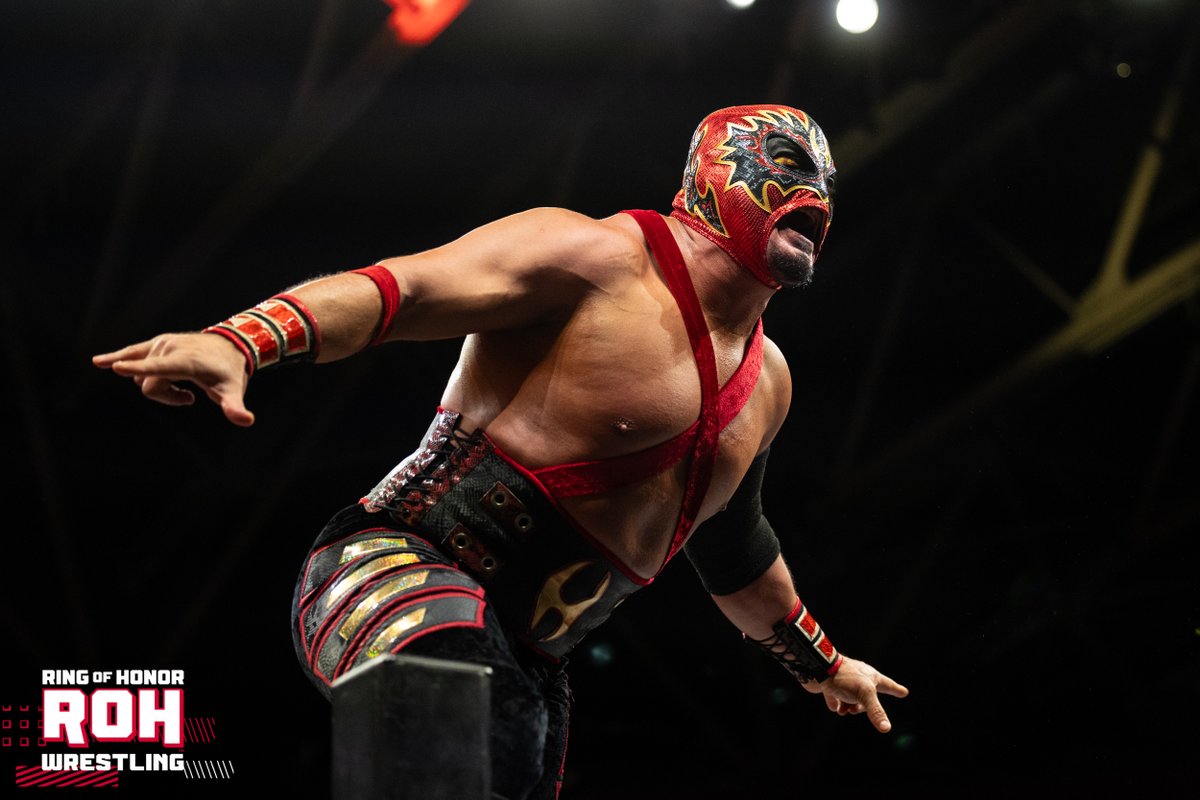 ringofhonor's tweet image. With momentum on his side, @_ReyHechicero steps into battle against the ever-unpredictable @Angelico_AEW in your ROH TV main event!
📺 Watch ROH TV on #HonorClub at WatchROH.com