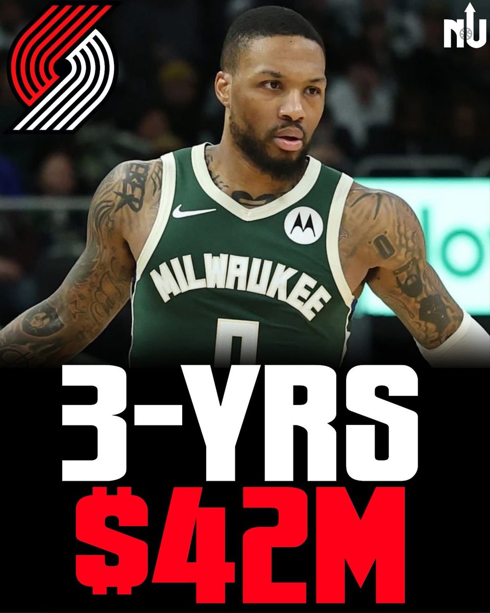 ÚLTIMA HORA: Damian Lillard acordó un contrato por tres años y 42 millones de dólares para regresar a los Portland Trail Blazers!.