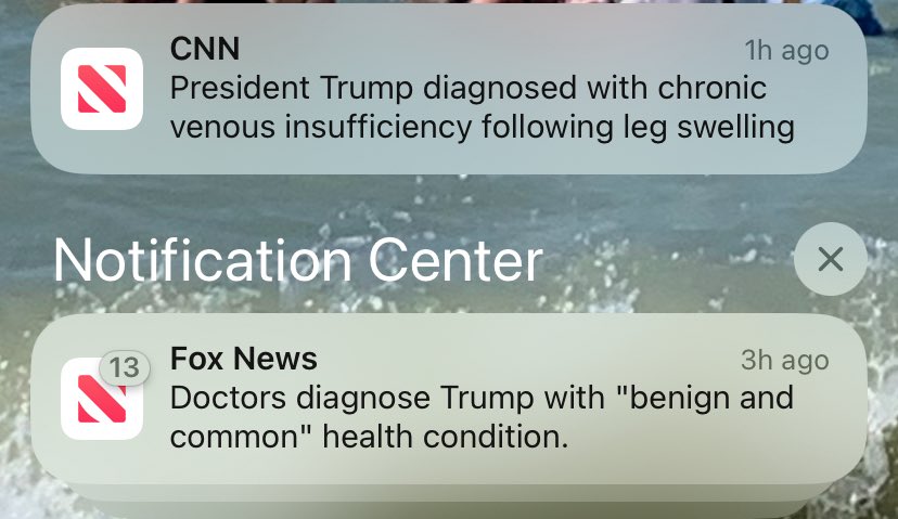 2 news orgs breaking news alert, 2 takes. 
Both true. Any spin, though?
