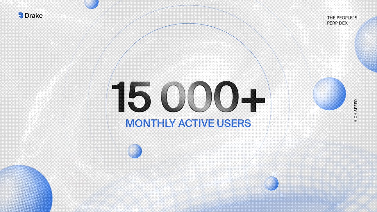 DrakeExchange's tweet image. 15,000x thanks.

Over 15,000 users are trading perps on Drake during our private testnet.

The public testnet is on its way, and the team wants to ensure you have the best experience possible while trading perps on Drake.

If you still don’t have access, drop your EVM address in…