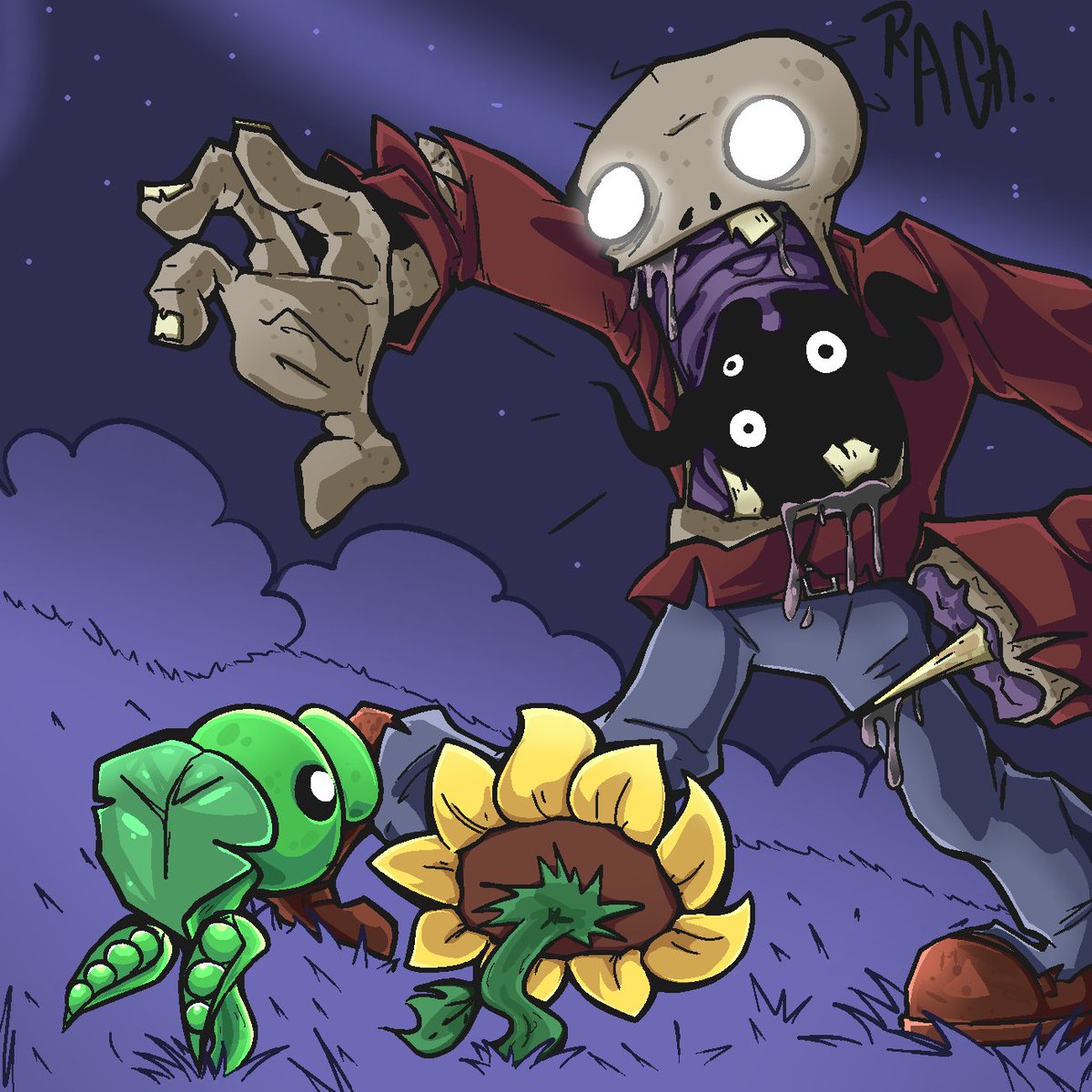 Zombie25alv's tweet image. Not sCAry ⚰️
#pvzfanart #plantsvszombies