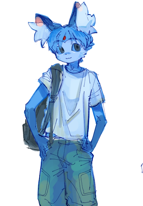 leosburgers7's tweet image. tried to draw him with the big ears again...also haircut cause i got one