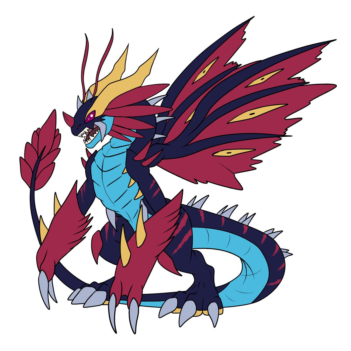 S0ulR0tten's tweet image. Two recently finished Design Trades!
I definitely adore designing Champion Level Digimon.
Enjoy!
#Digimon #digimonoc #digimonart #digifake #digitalart #fakemon