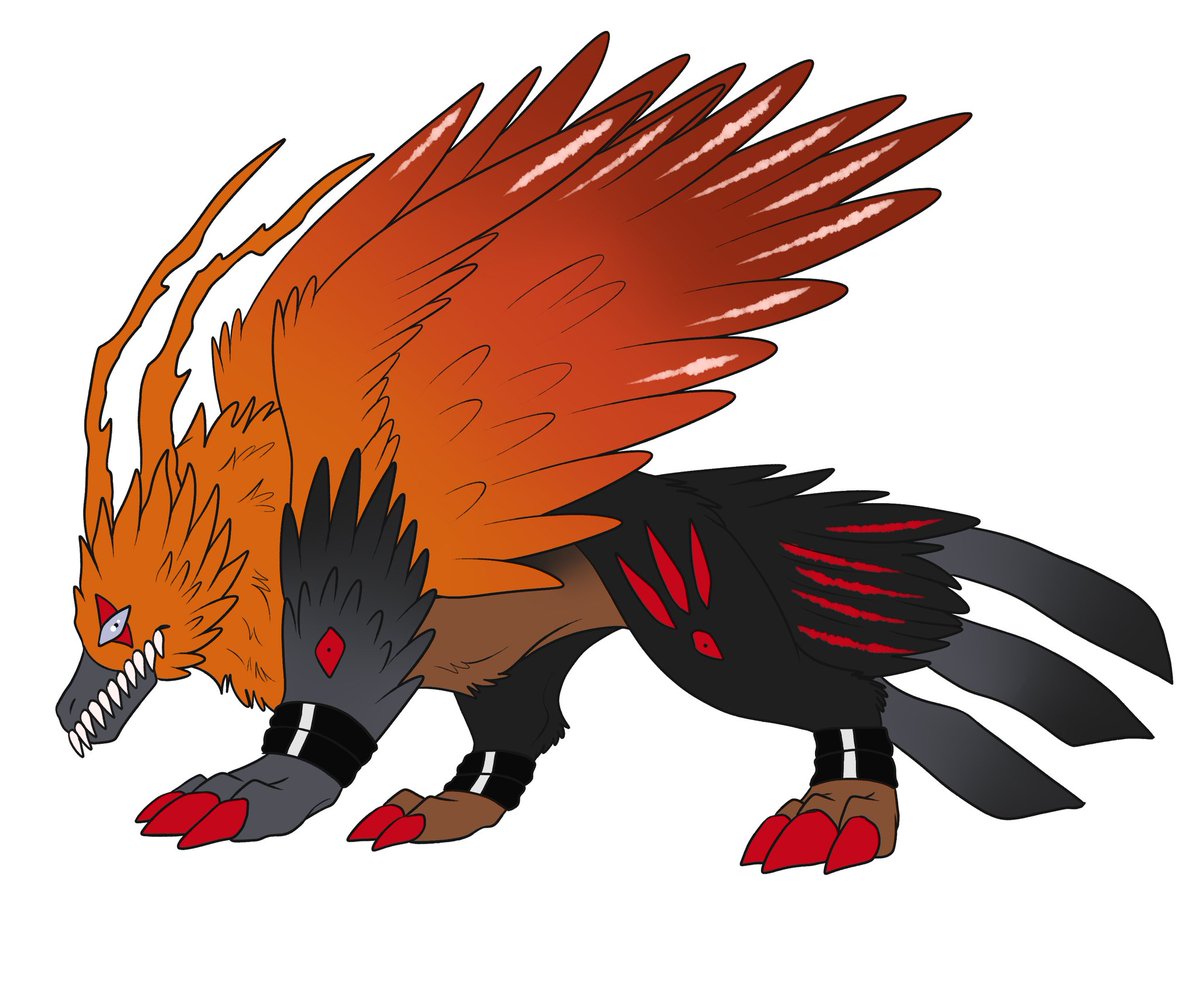 S0ulR0tten's tweet image. Two recently finished Design Trades!
I definitely adore designing Champion Level Digimon.
Enjoy!
#Digimon #digimonoc #digimonart #digifake #digitalart #fakemon