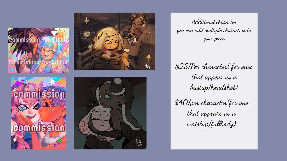 TerrifiedPuddin's tweet image. Next commission wave waitlist is open! Start of August/ when I finish prev wave's comms
More info in reply
#commissionsopen #waitlist #splatonart #Commission
