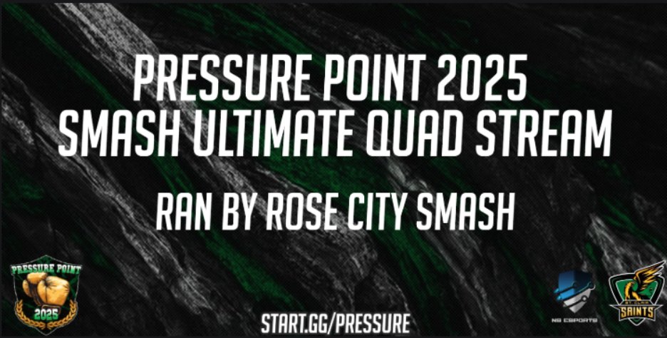 No Style Tournaments ๐ GB4 ๐ Pressure Point (@nstournamenthub) on Twitter photo ๐ฅ Pressure Point 2025 will feature a Smash Ultimate Quad Stream powered by <a href="/RCSUltimate/">Rose City Smash Ultimate</a>
Catch all the action live from multiple angles โ you wonโt miss a single moment.
The Event Is Happening in 30 Days With Regular Registration Ending at the End of the Month
Register Now โฌ๏ธ ๐ฅ Pressure Point 2025 will feature a Smash Ultimate Quad Stream powered by <a href="/RCSUltimate/">Rose City Smash Ultimate</a>
Catch all the action live from multiple angles โ you wonโt miss a single moment.
The Event Is Happening in 30 Days With Regular Registration Ending at the End of the Month
Register Now โฌ๏ธ