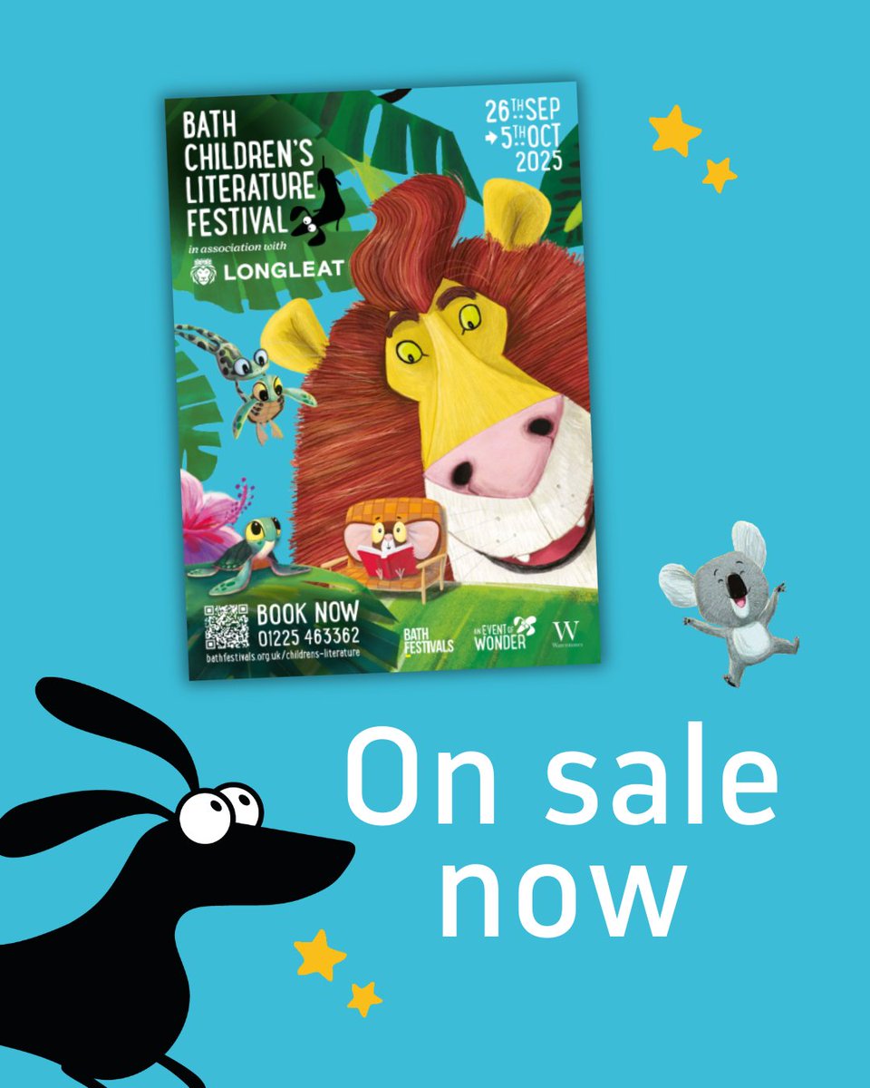 bathkidslitfest's tweet image. ⭐️ GENERAL BOOKING IS NOW OPEN ⭐️
#BathKidsLitFest25 runs from Fri 26 Sept - Sun 5 Oct with some of the biggest and best-loved names in the world of children’s books to Bath.
Over the 10 day festival we will be hosting 90+ live events
Book here: bathfestivals.org.uk/childrens-lite…
@Longleat