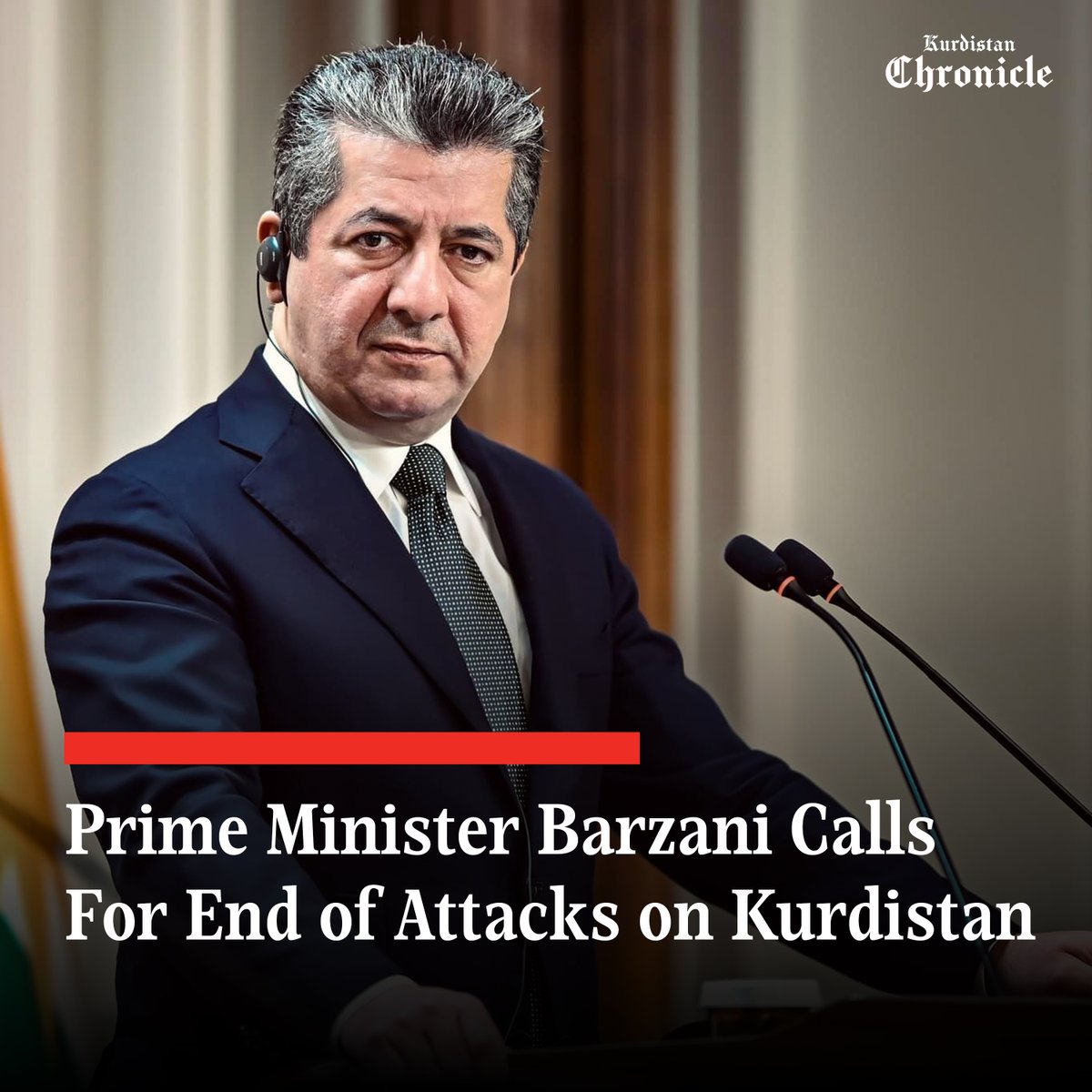 KrdChronicle's tweet image. “We hope the federal government will help identify the perpetrators of these violations and take legal action against them.” — PM Masrour Barzani.
Read more: kurdistanchronicle.com/babat/4043