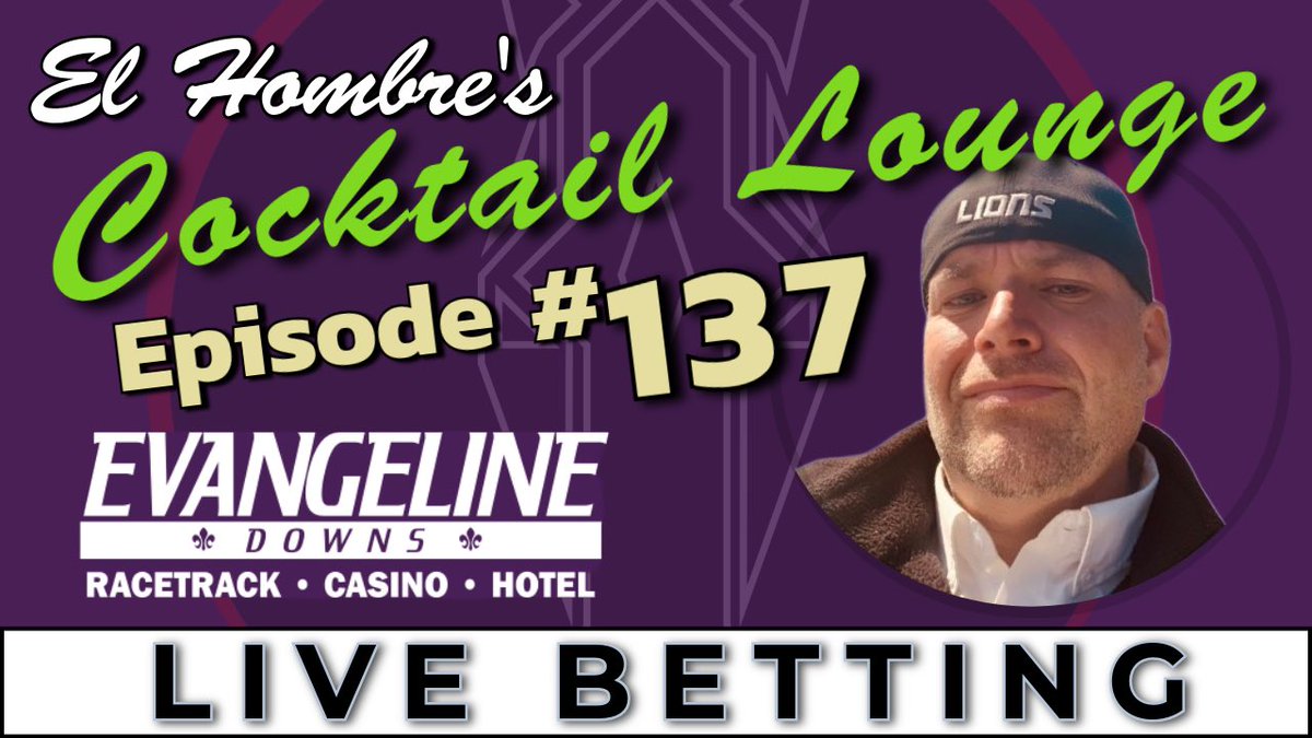 It’s Thursday and that means it is time for The Cocktail Lounge.  Join us tonight as we head to Evangeline Downs for handicapping, wagering, and the usual fun time!!  We hope to see you at 6:15 ET!  

Drop a note in the chat and join in the fun!

youtube.com/watch?v=p3MnsI…