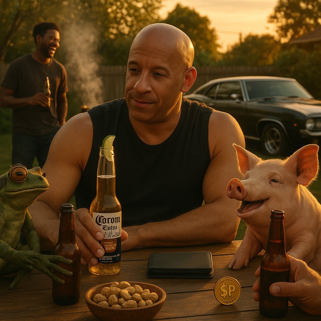 VinDiesel0x's tweet image. You don’t need much in this life…

A cold Corona.

A dusty ledger.

And the kind of crew that holds through every dip.

Vin Diesel doesn’t just drink with frens

He toasts to $PORK $PNDC

🍻🐷💚

#PNDC #wPOND #PORK #Pond0x