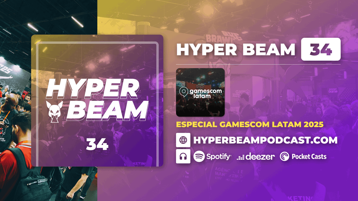 hyperbeamcast's tweet photo. Episódio 34 está no ar agora!
Falamos sobre a gamescom latam e nossa visita aos jogos e experiências, trazendo também uma conversa séria sobre polêmicas

🎧 Escute no Spotify ou em sua plataforma favorita:
https://t.co/RzN03Vm4EE

Episódio no site: https://t.co/CmOfMnd7UJ https://t.co/avpt1oqpW2