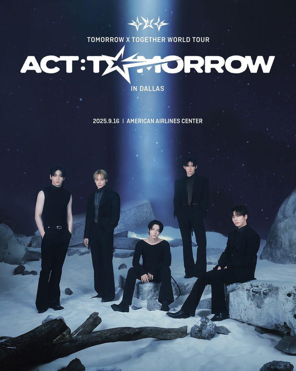 AACenter's tweet image. TOMORROW X TOGETHER WORLD TOUR &lt;ACT : TOMORROW&gt; is coming to Dallas on Tue, Sep 16! Tickets are on sale now ✨ bit.ly/txt-916