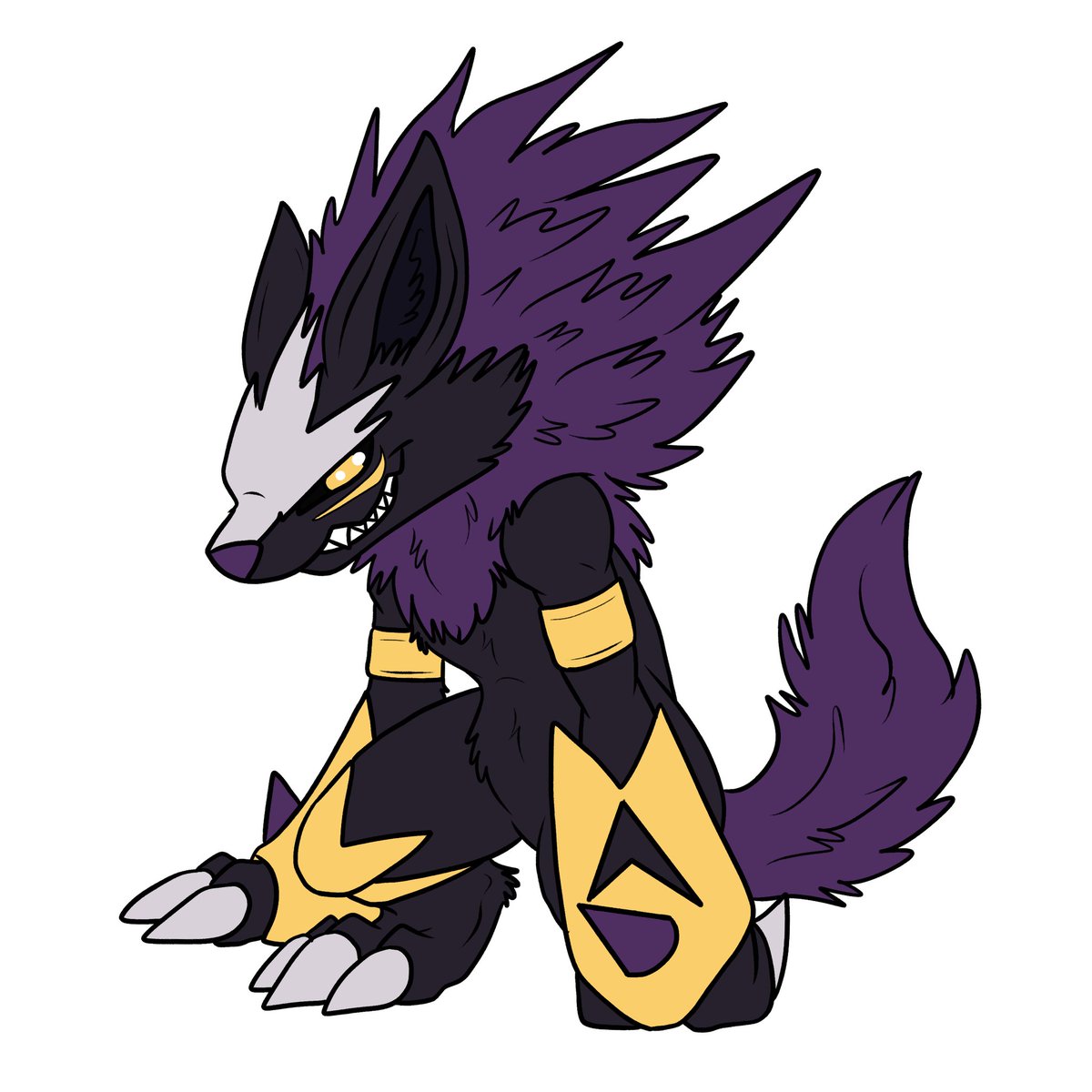 S0ulR0tten's tweet image. And second Post of the day.
Another sold Bundle.
Shadow/Poison Themed Hyena Digimon.
Enjoy!
#Digimon #digimonoc #digimonart #digifake #digitalart #fakemon