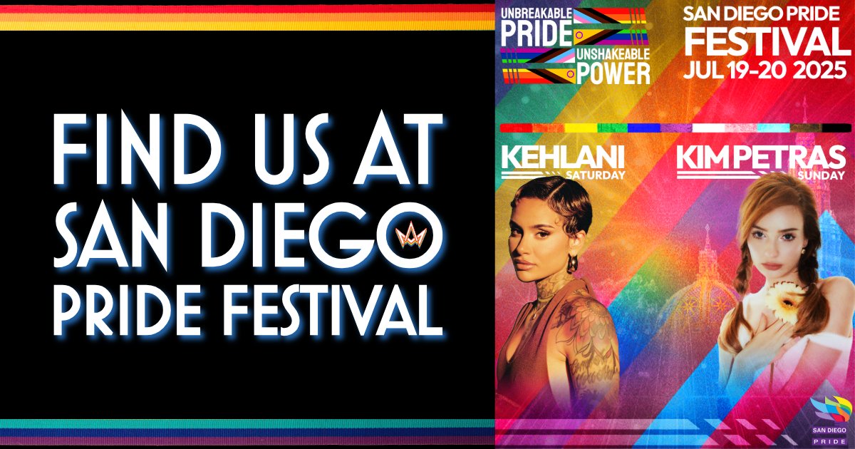 marchandash__'s tweet photo. 🌈 We're excited to be at San Diego Pride Festival this weekend! Come find us at our booth and learn how to claim an exclusive goody bag just for you! They're limited, so don't miss out! We can't wait to celebrate with you! https://t.co/XhmhzvXDRk