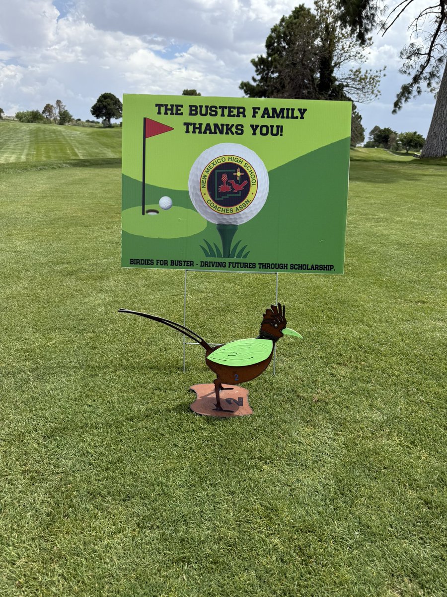 Out here at Birdies for Buster, we remember the man who made it all go.

🏇The Roadrunner Races were dreamed up and brought to life by Buster Mabrey, the heartbeat of the NMHSCA.

He served as Executive Director with humor, heart, and vision. We race tomorrow night in his honor.