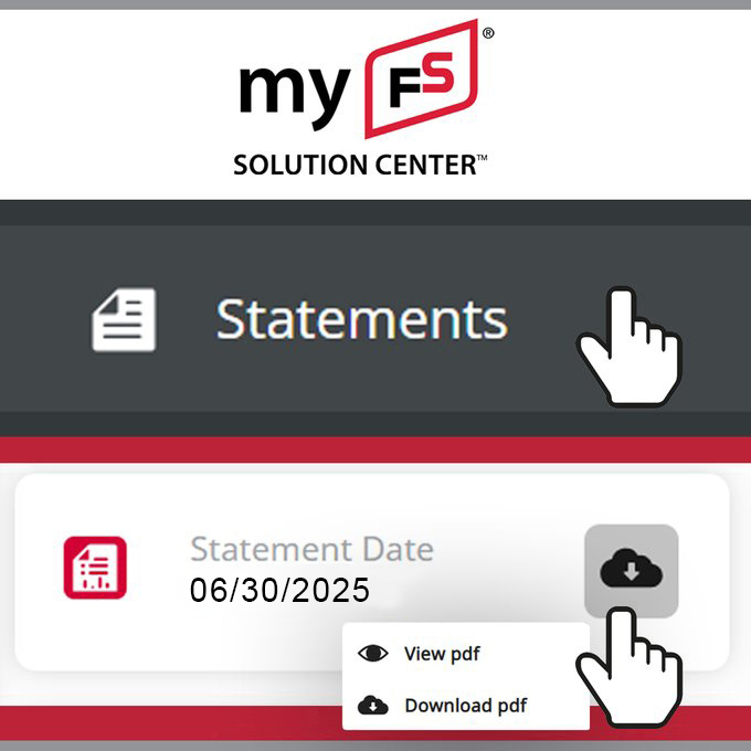 Easily see your FS statement in the myFS Solution Center! Make myFS your favorite place to see ALL account details &amp; make payments! To sign up, provide us with your EMAIL &amp; we'll send you a link to get started! Call your local Evergreen FS office, or our main office 877-963-2392.
