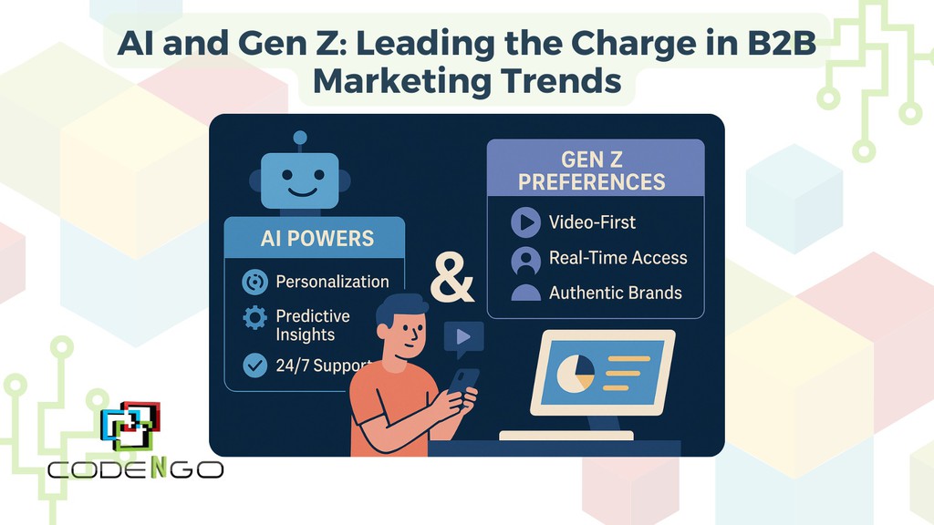 codengo_com's tweet image. Key AI Trends in B2B Marketing

Read more 👉 lttr.ai/AglHB

#MarketingTrends #DigitalNativeBuyers #B2BSuccess