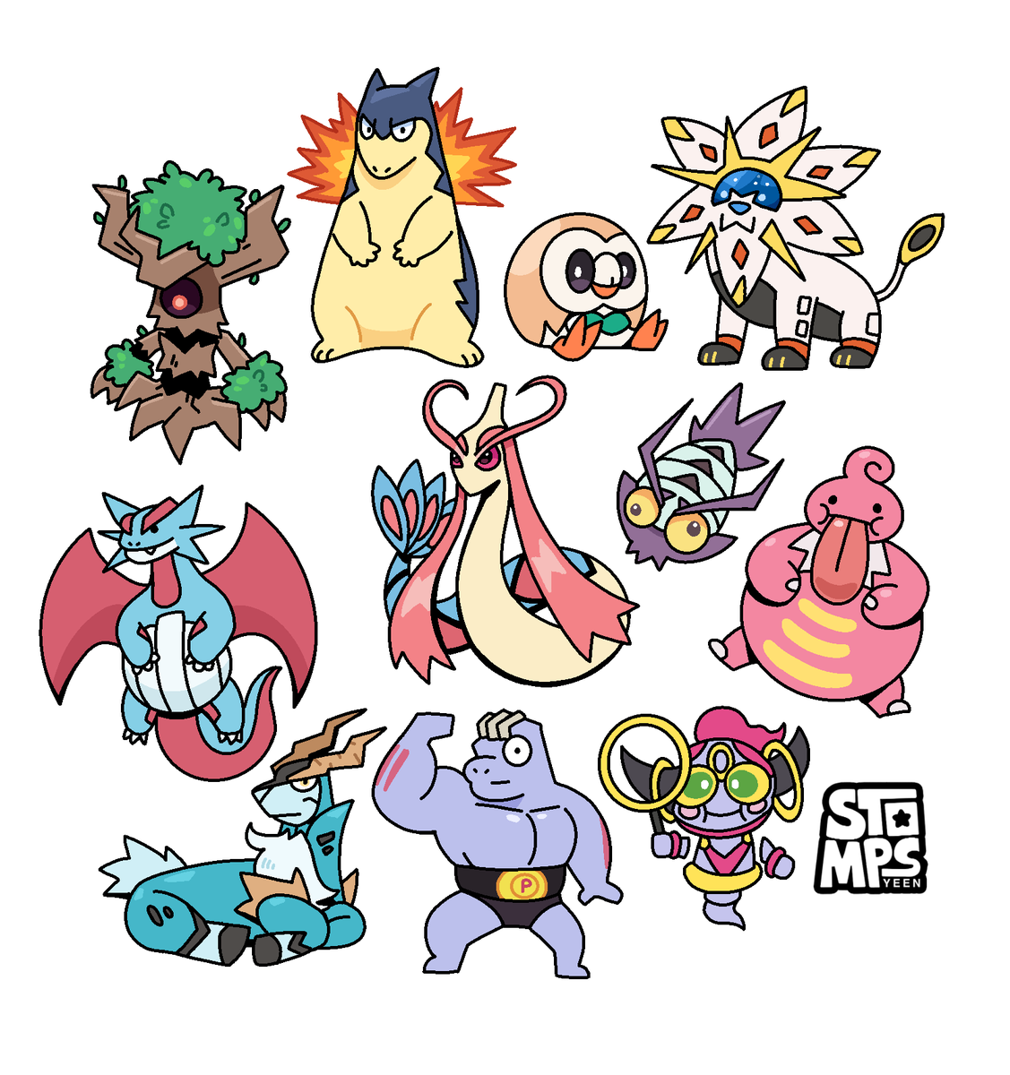 StompsYeen's tweet image. I’m gonna draw Every Pokemon!
Heres the results for this week ✨