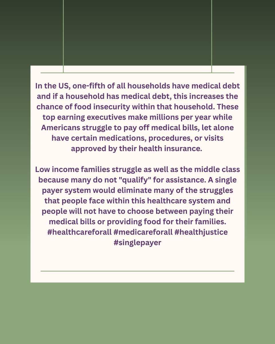 #Medicare4All #healthjustice #healthcare #singlepayer #HealthcareForAll