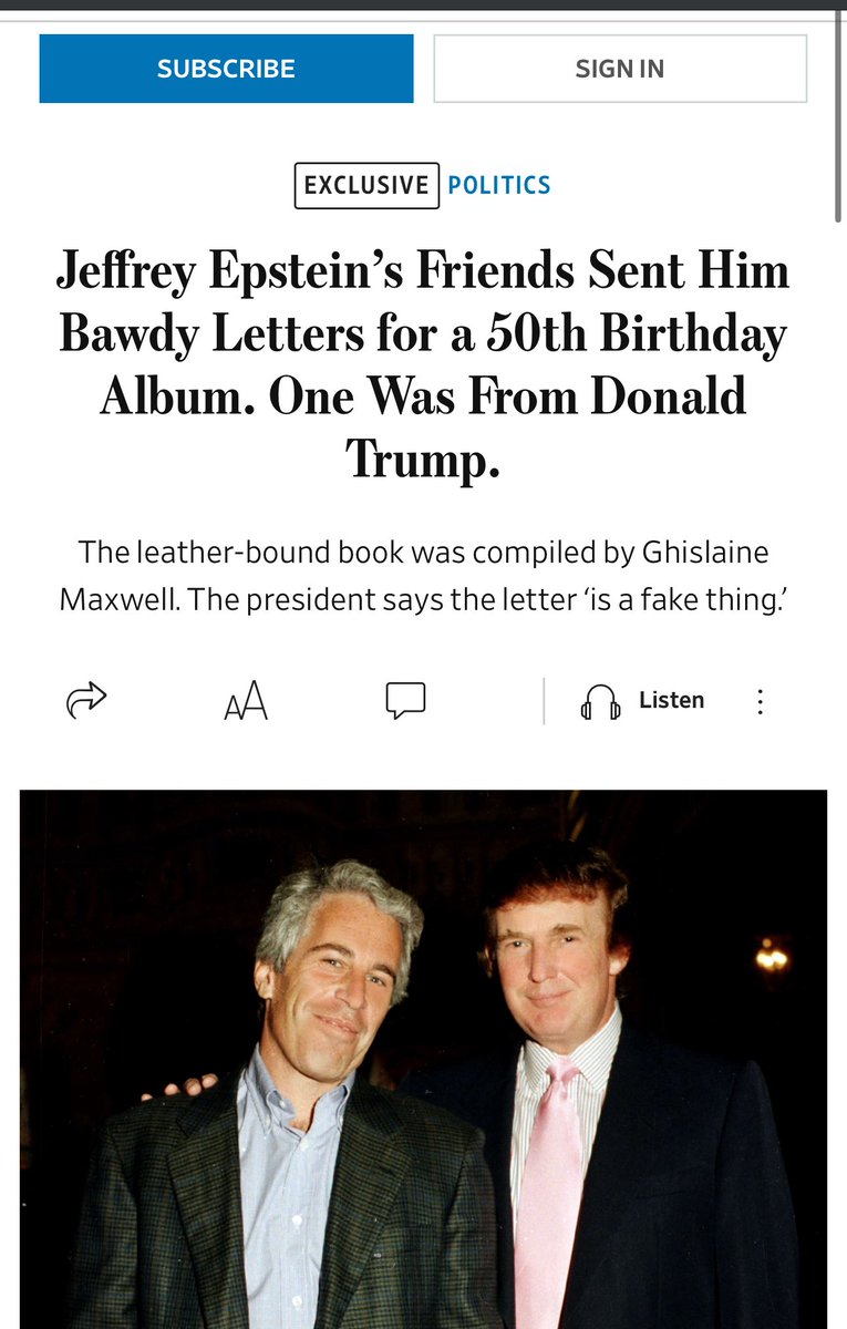 RetroAgent12's tweet image. Trump writes happy 50th birthday letter to Jeffrey Epstein… “Happy Birthday — and may every day be another wonderful secret.”
Now you know why Trump has been rage posting about the Epstein files being a hoax..
Wake up you morons.. Trump is the client.
But of course, he’s…