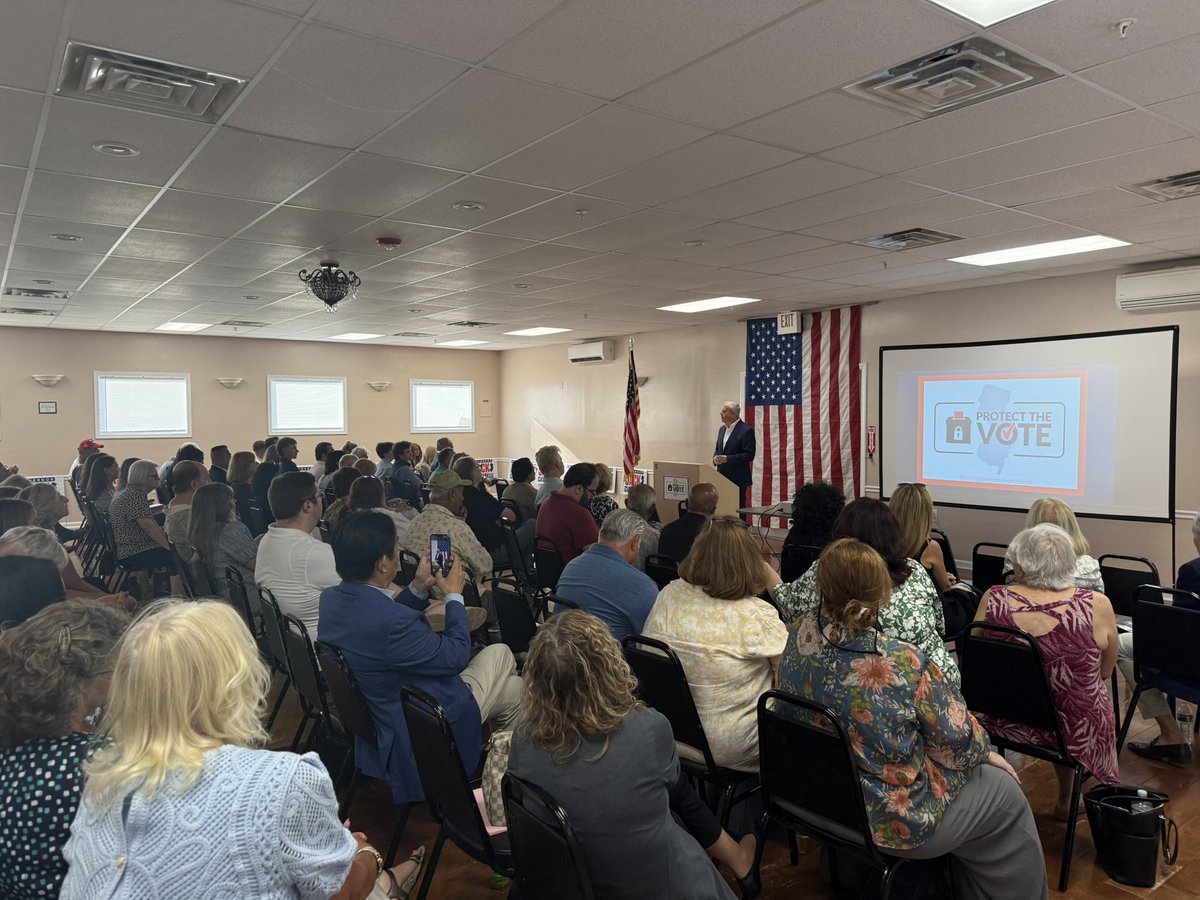 NJGOP's tweet image. We thank Chairman Michael Whatley for his leadership on the critical issue of election integrity and for making New Jersey ground zero in that fight for 2025.
As the Chairman said today: “The people of New Jersey have a right to know that their elections are being run fairly,…