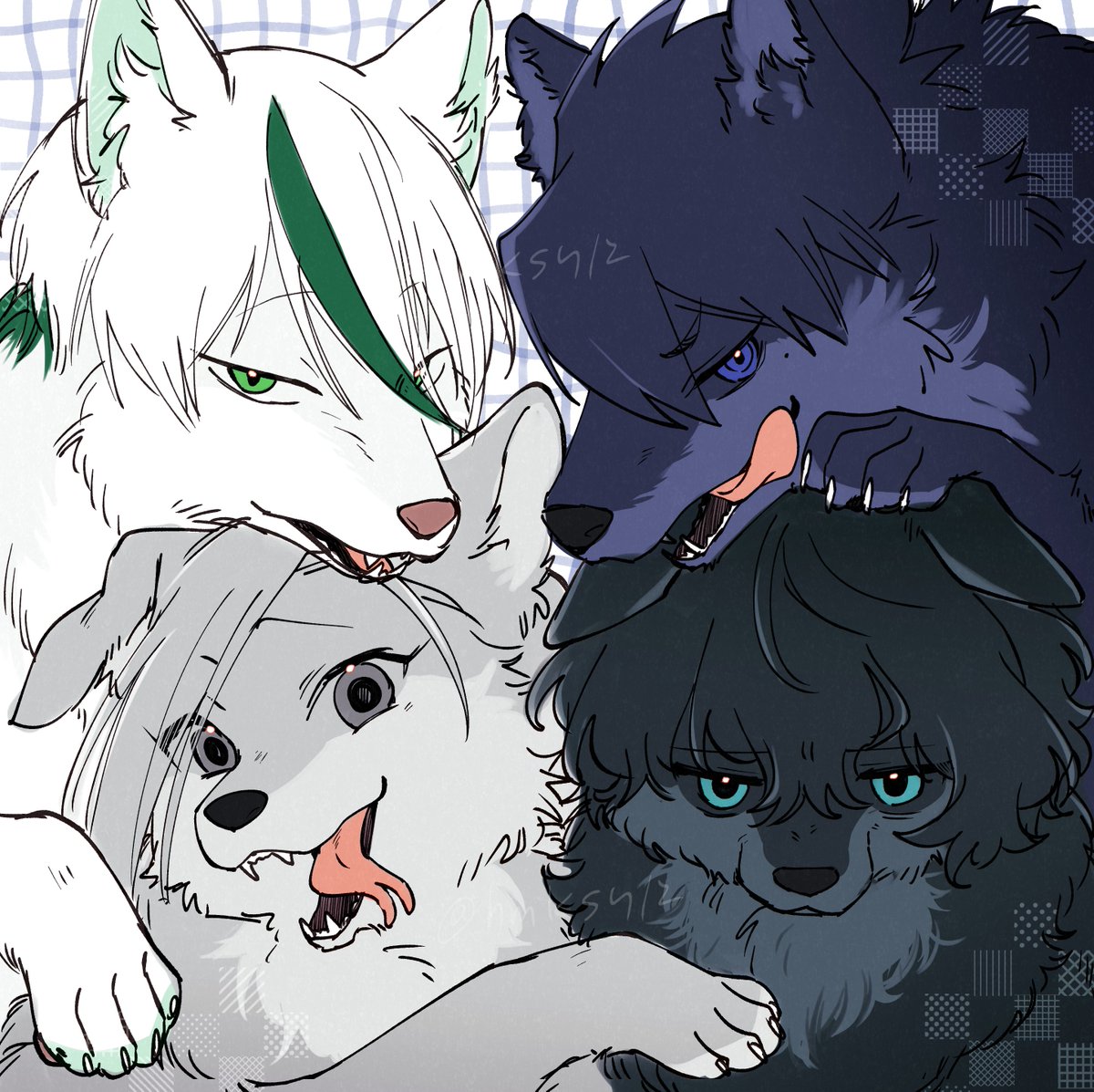 hmksn12's tweet image. ちんぴらやんき～す ※獣化