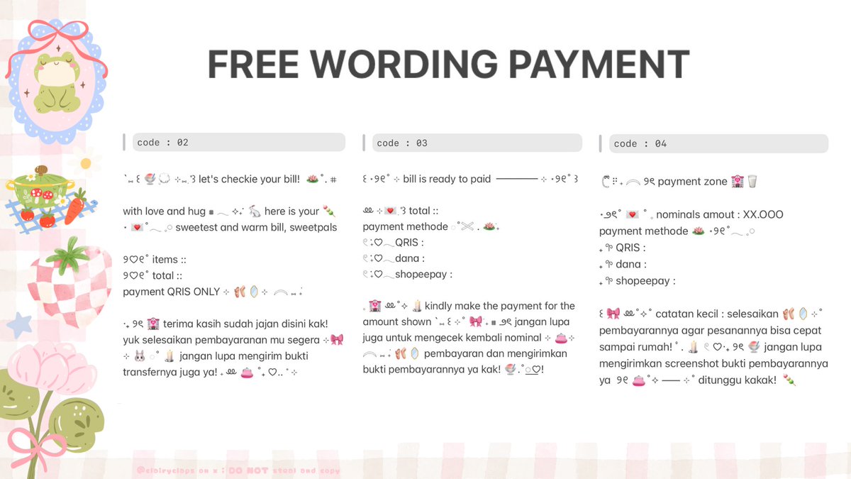help repost? terimakaci <3

giveaway edisi jum'at berkah ⊹🆓 ݂۫ ꒱
kak <a href="/heepyysoda/">mO_ol!🐹🥣🧃</a> mau bagi bagi free 
wording payment nih ⑅ ࣪ ׅ🍡♡!

𓏸⡙▷ ° syaratnya cuma rt + replay mau no berapa di bawah 
𓏸⡙▷ ° end 18 july 18.00 good luck 🐹🍀

tag ˚⟡ ꒱ #zonauang