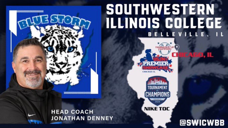 SWIC WBB (Official Account) (@swicwbb) on Twitter photo <a href="/CoachDenney9/">Jonathan Denney</a> will be looking for future <a href="/SWICWBB/">SWIC WBB (Official Account)</a> Blue Storm hoopers in Chicago this weekend! 💙💨🏀💯🔥#toughness #greatteammates #basketballplays <a href="/CoachDenney9/">Jonathan Denney</a> will be looking for future <a href="/SWICWBB/">SWIC WBB (Official Account)</a> Blue Storm hoopers in Chicago this weekend! 💙💨🏀💯🔥#toughness #greatteammates #basketballplays