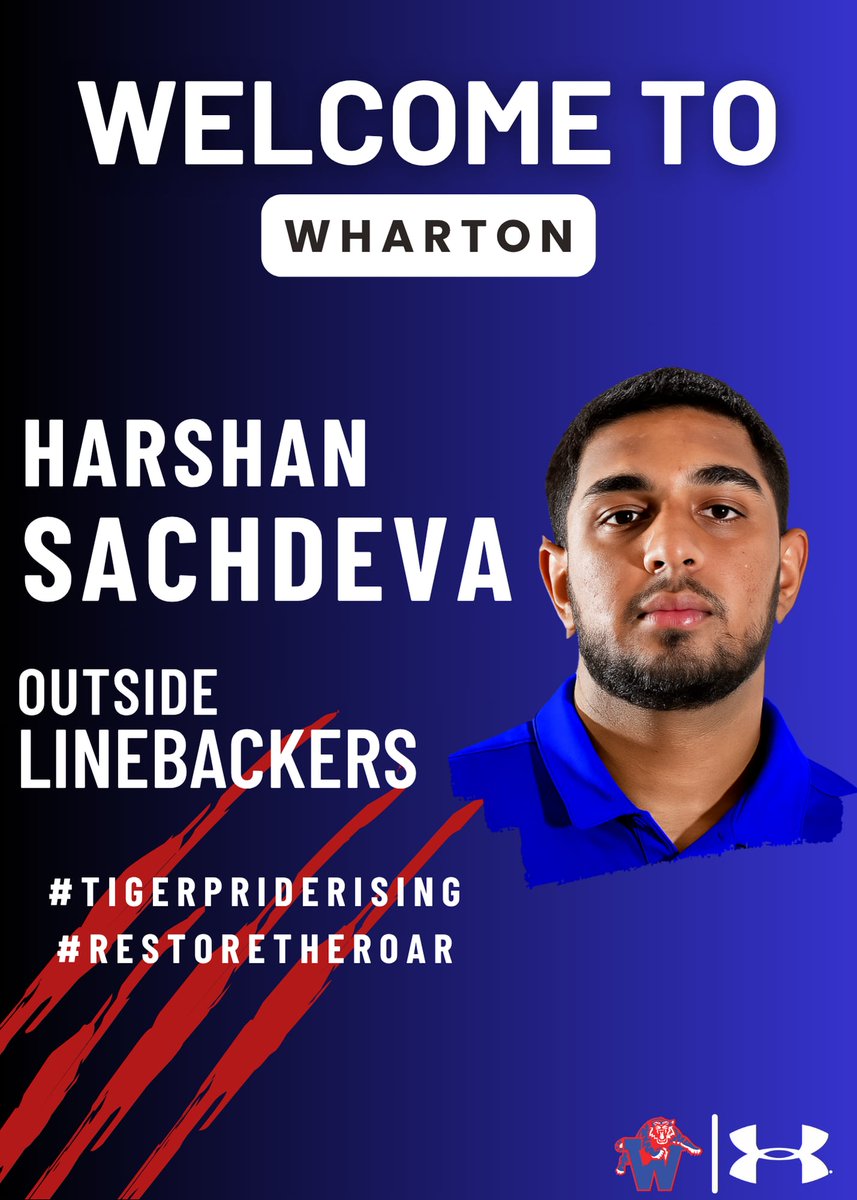 WHSTigersFB's tweet image. 🚨 Welcome to the team, Coach Harshan Sachdeva!
We’re excited to have him join our coaching staff. His experience and passion for the game will be a huge asset to our program. Let’s get to work! 💪
#WelcomeCoach #RestoreTheRoar #TigerPrideRising
