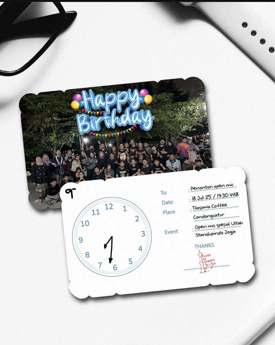 Semua diundang dalam perayaan ulang tahun <a href="/standupindo_jgj/">Standupindo Jogja</a> 

Gratisssss
Sampai ketemu nanti malam ❤️❤️❤️🏃💨🔊💋