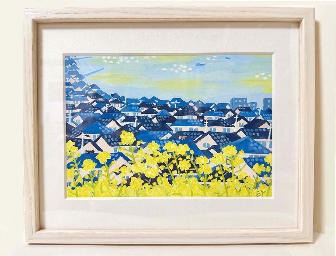 yagietsuko's tweet image. 25日から「おもちかえり展 前半」に参加します。
作品の即売会です。
主に小さめ作品、F0サイズ〜八切りサイズを出します。
画像作品は八切りサイズ。
DMデザインはタラジロウさん。イラストレーションは丸山誠司さんです。
ショップではかわいい手ぬぐい展も開催しています。ぜひ。
#opaギャラリー