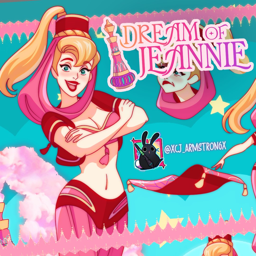 xcj_armstrongx's tweet photo. ✨ “Yes, Master?” ✨
Reimagined for animation here is a tribute to the iconic Jeannie from I Dream of Jeannie!

#CharacterDesign #IDreamOfJeannie #Jeannie #BarbaraEden @Barbara_Eden #fanart #ClassicTV #DesignInspo #illustration #ArtistOnX
#characterart #TVIcons #NostalgiaArt https://t.co/pLTyXDykVY