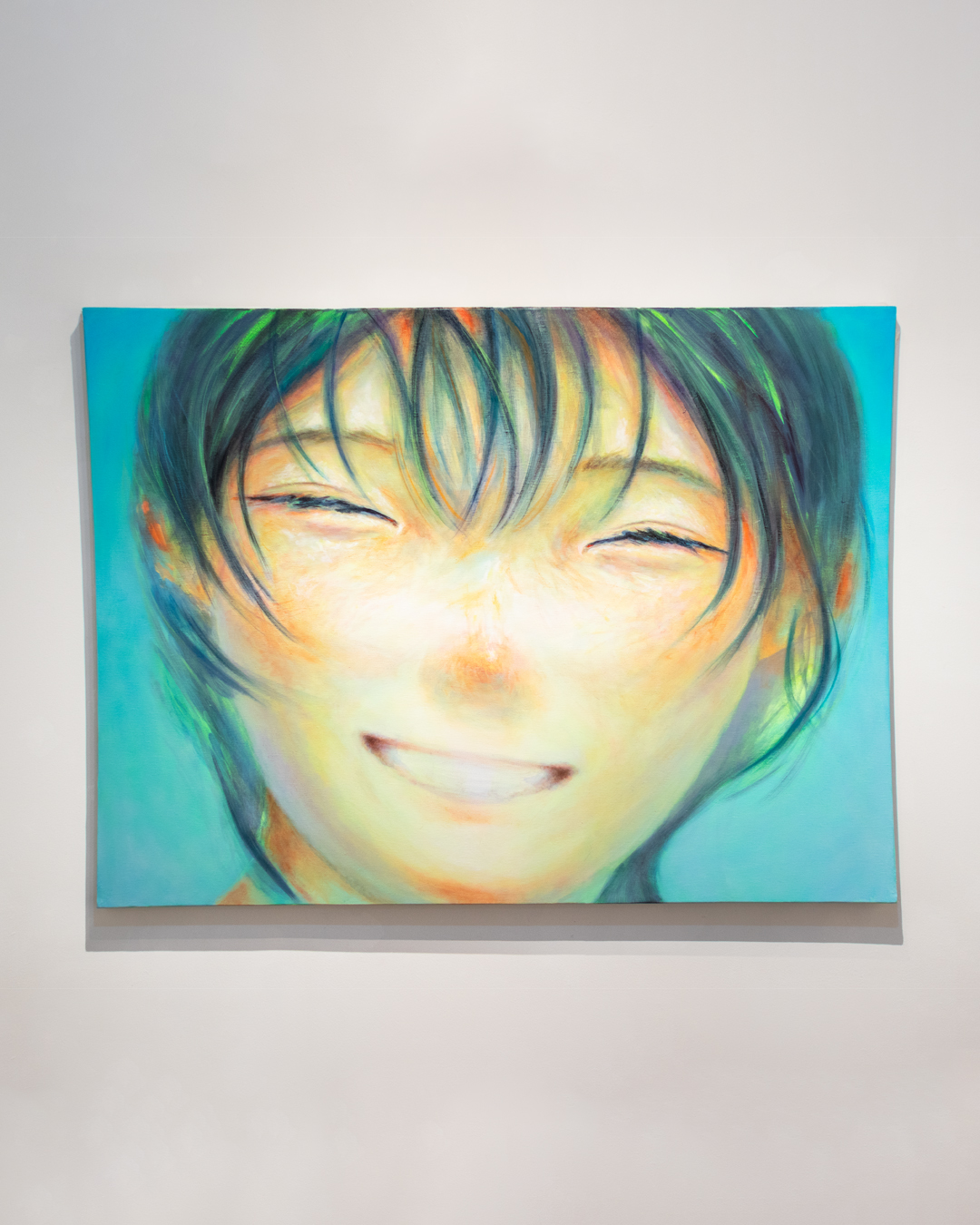 あ*ん様 現代アート アクリル画 絵画　原画　\"hair is good\" 原画 牛 干支 SSM 動物画 絵画 アクリル画 現代アート 細密画