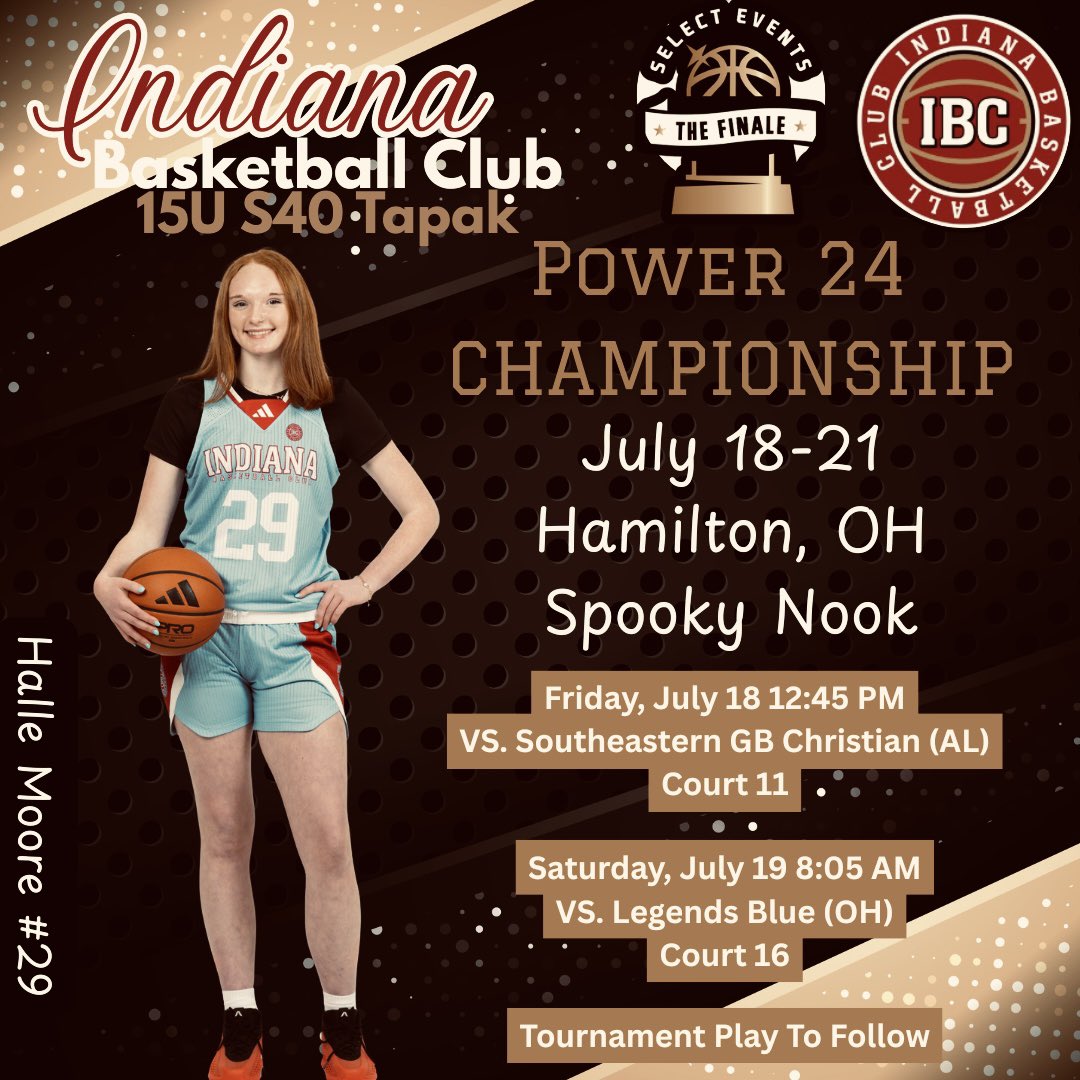 Our team went 8-1 in S40 play and earned a spot in the 15u P24 bracket this weekend. Check us out! <a href="/IBCWBB15US40/">Indiana Basketball Club 15U S40</a>