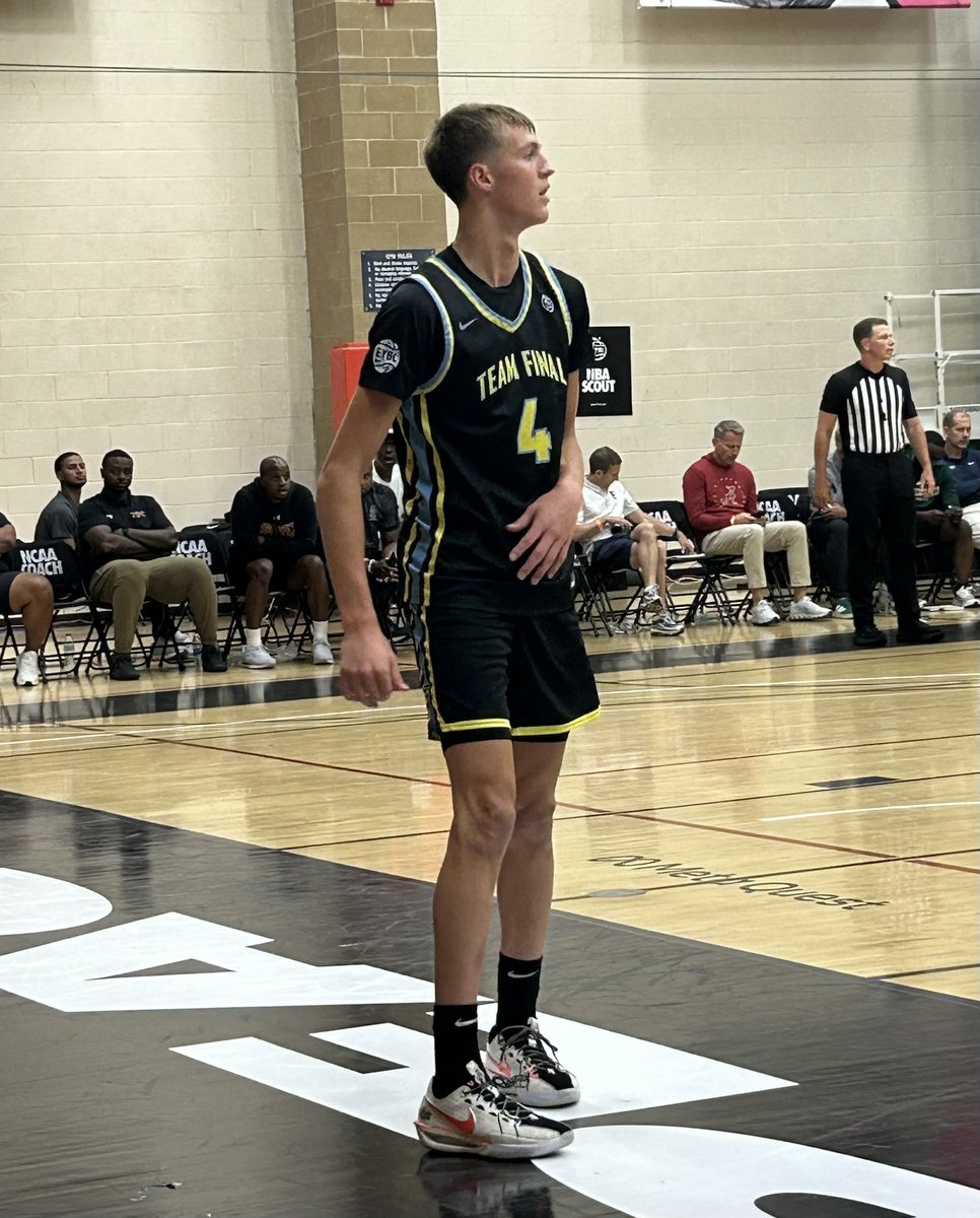 Trent Markwith (@tmarkwith14) on Twitter photo Maryland HC Buzz Williams, Notre Dame HC Micah Shrewsberry, and assistants from Providence and USC were in to watch 2026 W Aiden Derkack to end Thursday night at Peach Jam.
He’s averaging 21.3 PPG & 6.5 RPG through 4 games here. Went for 37 points yesterday.
<a href="/aderkack04/">Aiden Derkack</a> Maryland HC Buzz Williams, Notre Dame HC Micah Shrewsberry, and assistants from Providence and USC were in to watch 2026 W Aiden Derkack to end Thursday night at Peach Jam.
He’s averaging 21.3 PPG & 6.5 RPG through 4 games here. Went for 37 points yesterday.
<a href="/aderkack04/">Aiden Derkack</a>