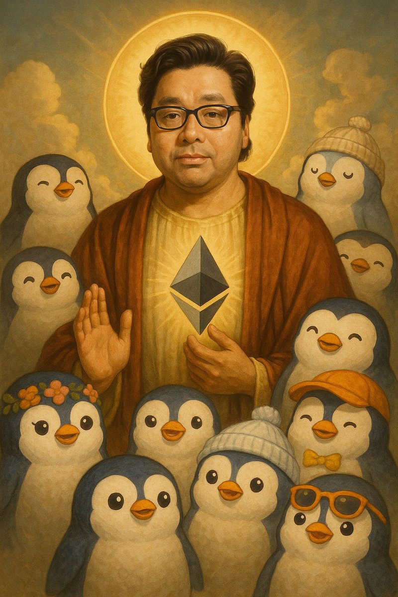 tom lee is given you a hint…

just like he did when eth was at $2700

he was telling you wall street is coming for the eth two weeks ago.

now you have tom lee putting on a pudgy penguin as his profile picture.

do you get it yet? 

nothing can stop what’s coming.