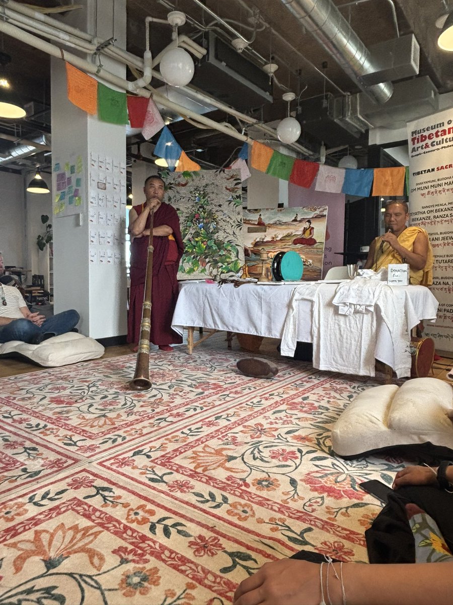 Tibetan monks have come to the ETH Foundation building and want to go to Burning Man
