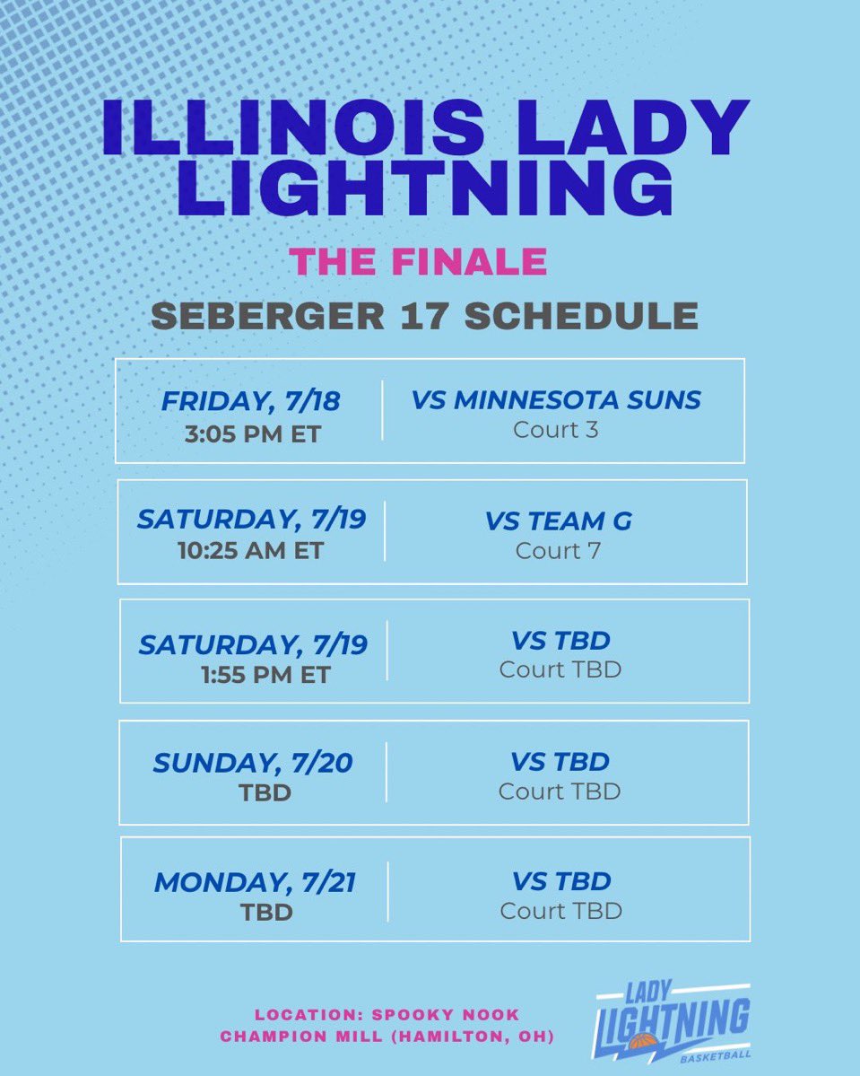 Olivia Silkaitis (@oliviasilkaitis) on Twitter photo Excited to play in The Finale this weekend in Hamilton, Ohio! Here is my schedule! <a href="/LadyLightningIL/">IL Lady Lightning</a> <a href="/YDGirlsHoops/">York Girls Basketball</a> Excited to play in The Finale this weekend in Hamilton, Ohio! Here is my schedule! <a href="/LadyLightningIL/">IL Lady Lightning</a> <a href="/YDGirlsHoops/">York Girls Basketball</a>