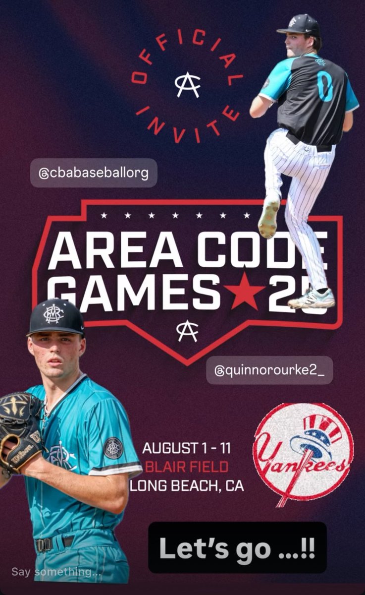 Congratulations Quinn O’Rourke 2026 RHP